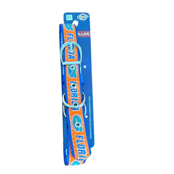 Florida Gators Licensed Collegiate Reversible Dog Collar Size Medium - Picture 1 of 2